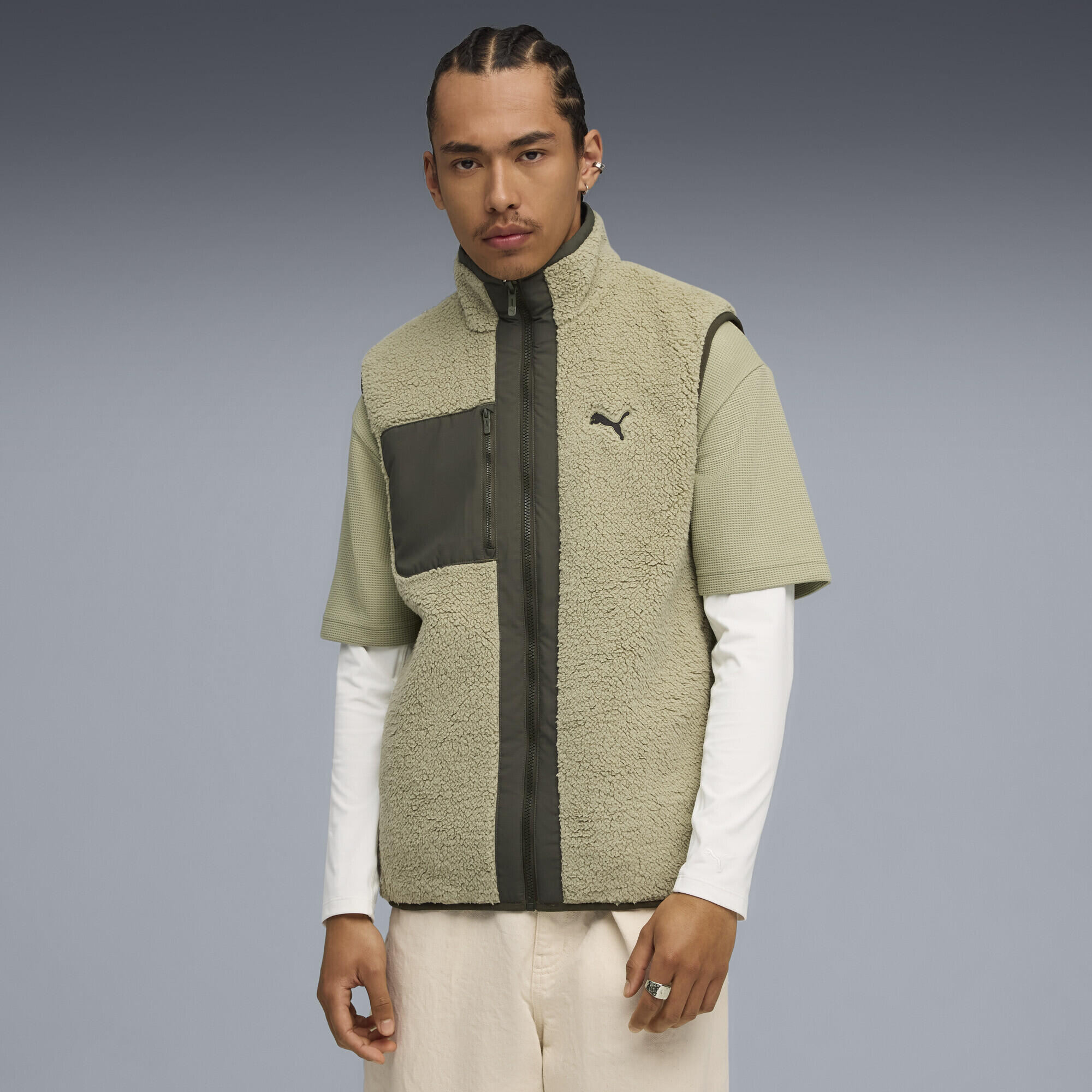 Gilet reversibile in sherpa da uomo PUMA 2/5