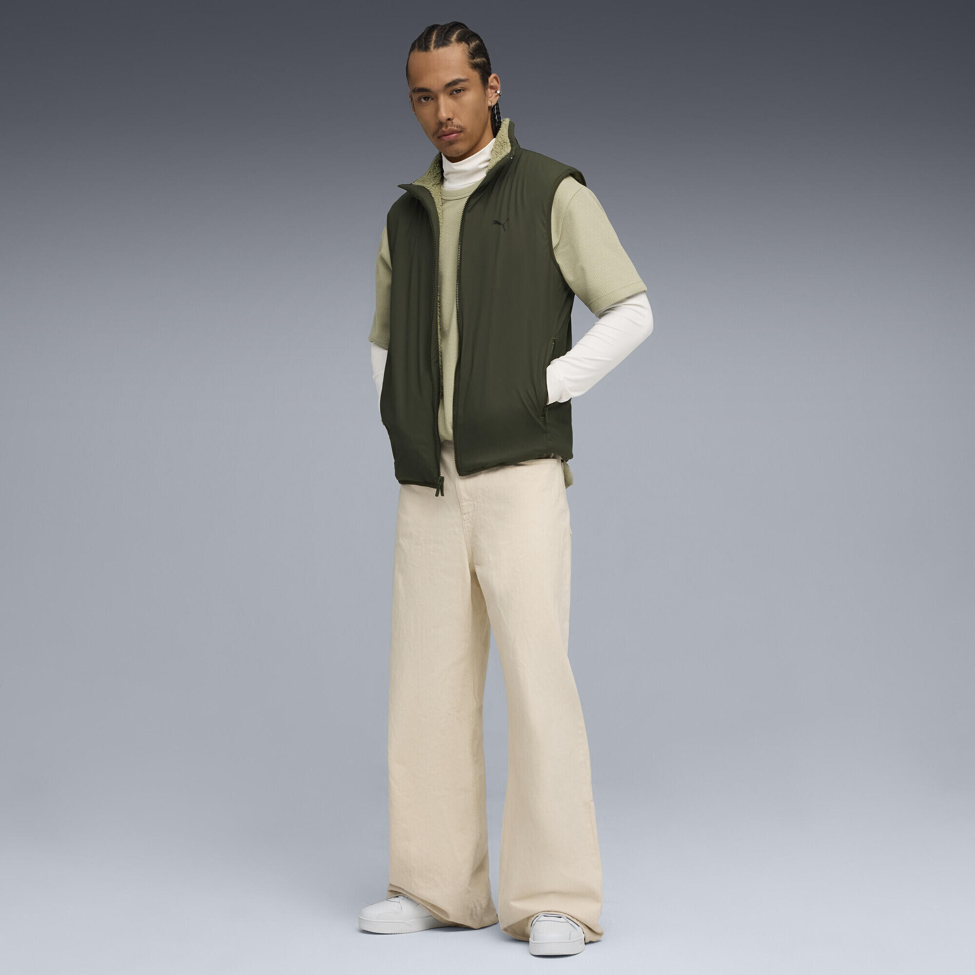 Gilet reversibile in sherpa da uomo PUMA 4/5