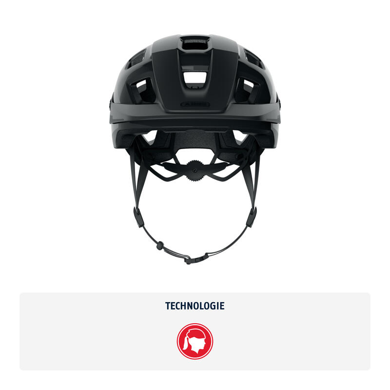 Casca ABUS MoTrip shiny black, mărimea L (57-61 cm)