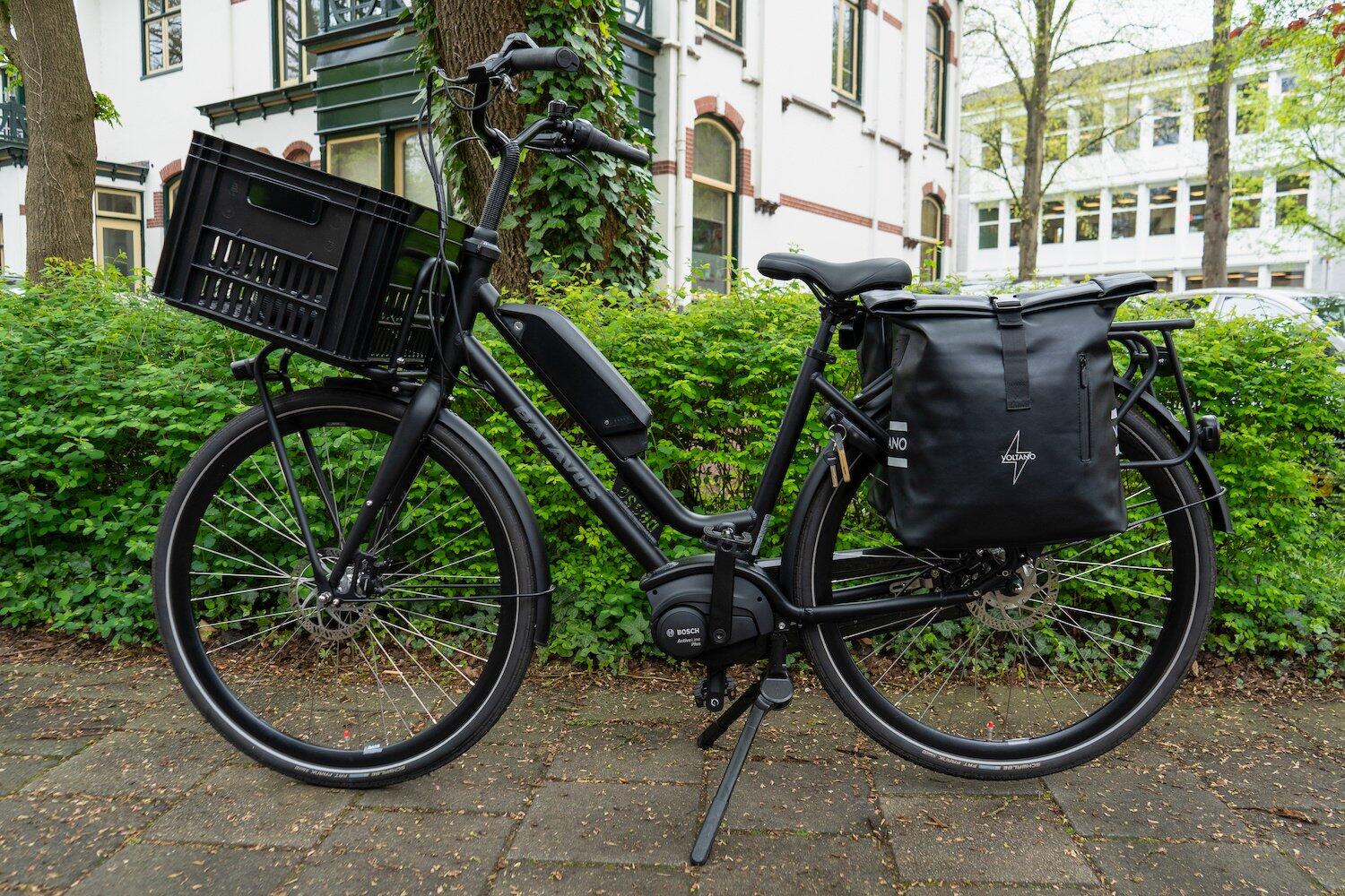 Voltano Dubbele Fietstas Rolltop E-bike Pro - Zwart - 48 Liter - 100% Waterdicht 2/7