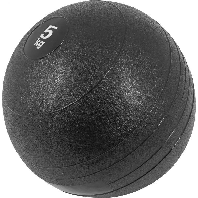 Gorilla Sports - Slam Ball Caoutchouc | Musculation | Poids Au Choix De 3kg À 20kg - Slam Ball - Noir - 5 Kg - Decathlon