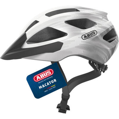 Racefietshelm "macator". zilver