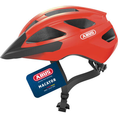 Macator" racefietshelm. oranje