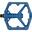 Paire de Pédales Plates Crankbrothers Stamp 1 Gen 2 - Large Bleu