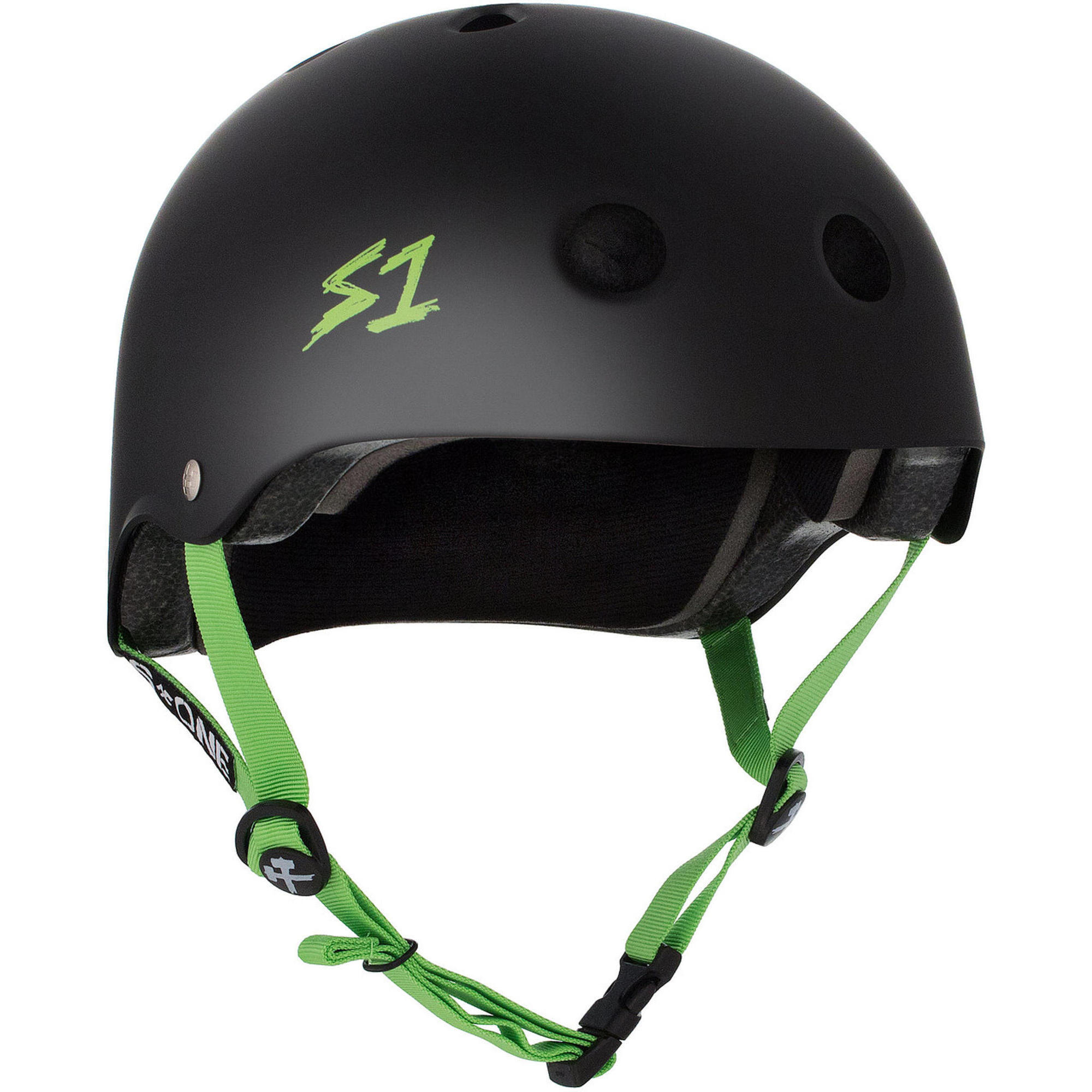 S-one - Protections Lifer Black Matte Bright Green Straps S One - Casque - Vert - S - Decathlon