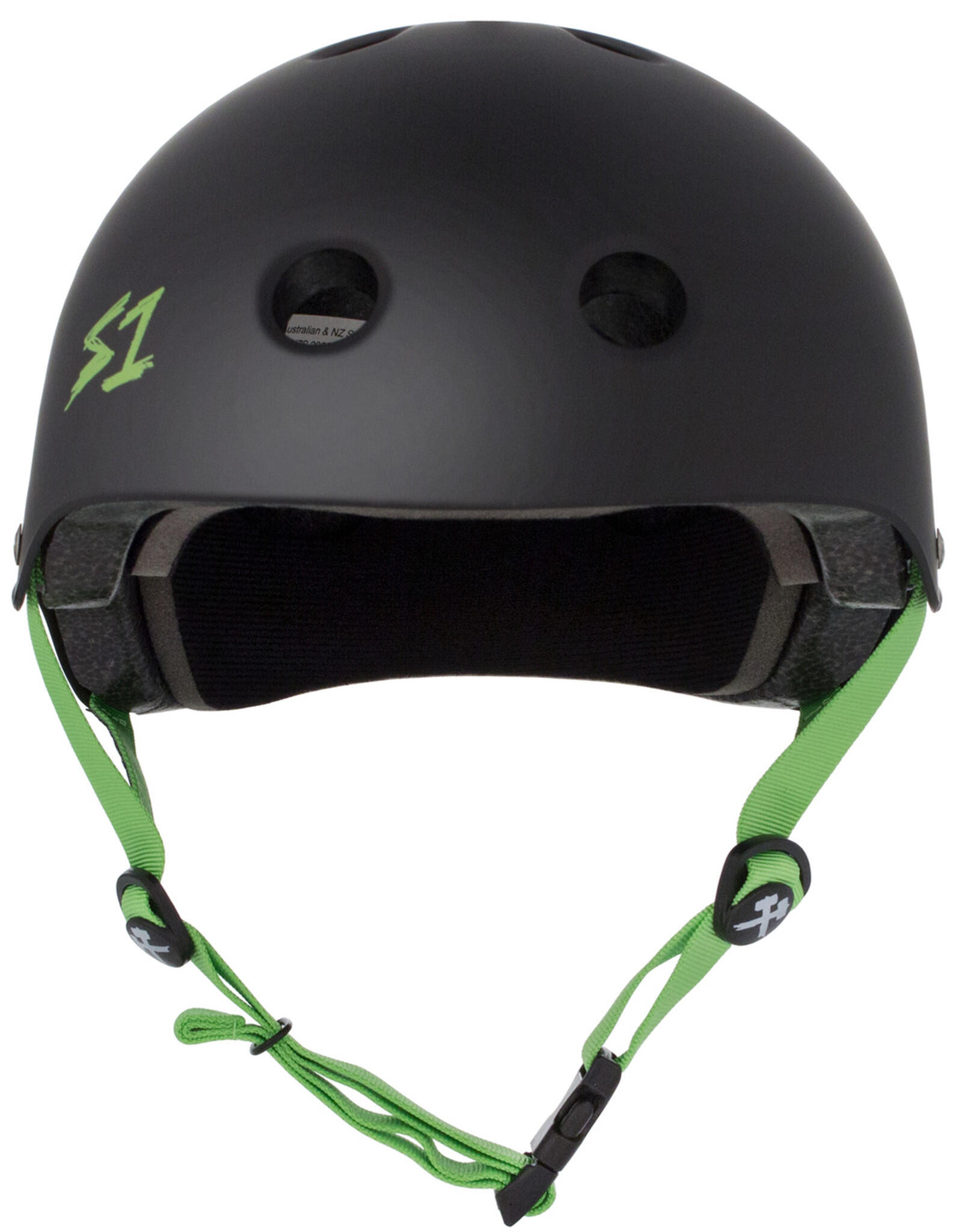 Protezioni Lifer Nero Opaco Verde Brillante Cinghie S S_ONE 3/3
