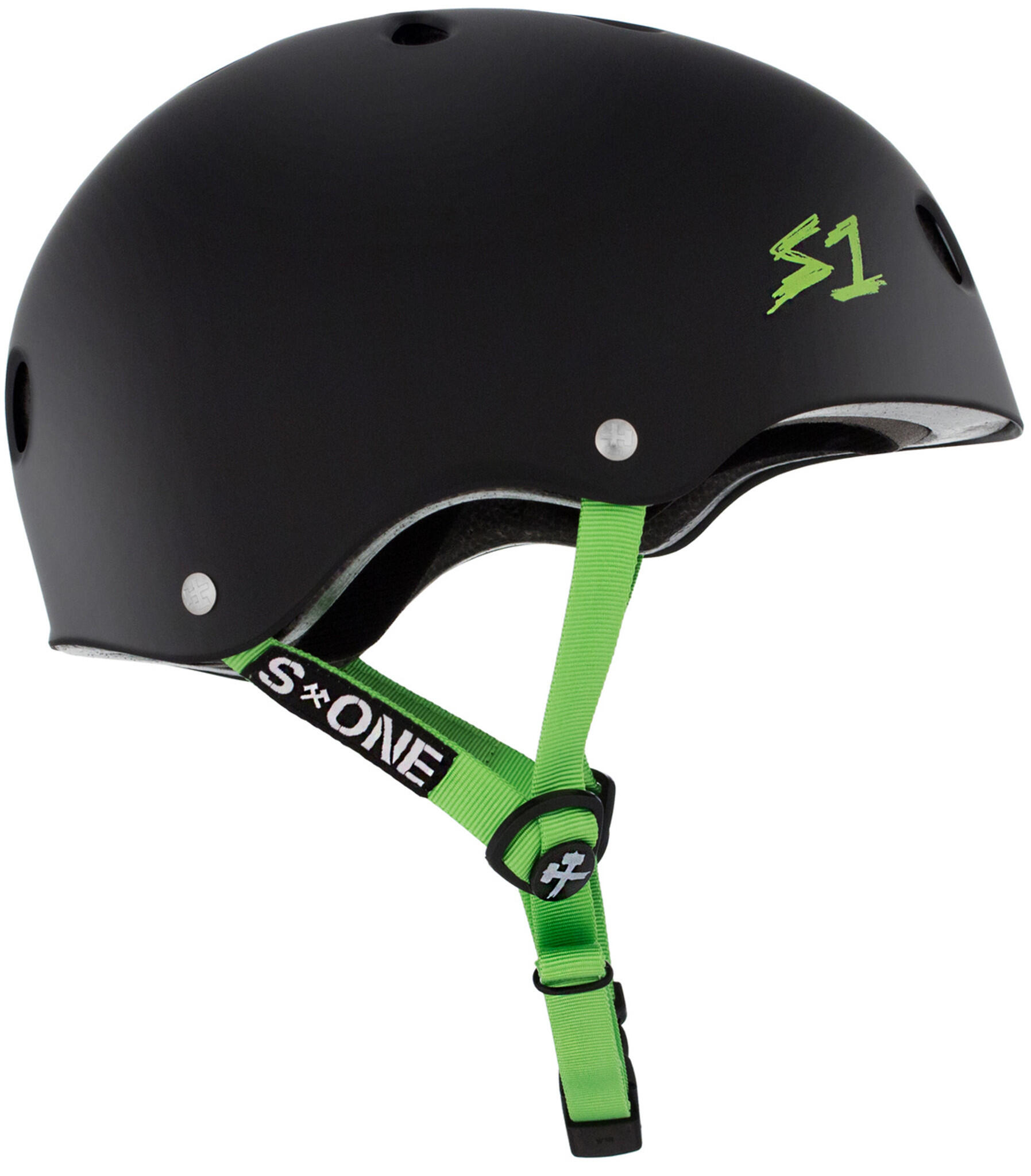 Protezioni Lifer Nero Opaco Verde Brillante Cinghie S S_ONE 2/3