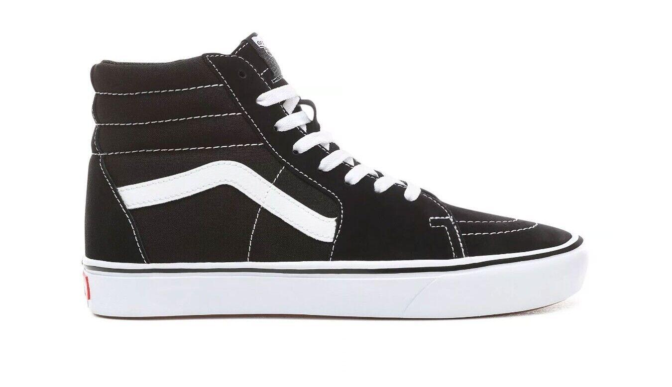 Vans Comfycush Sk8 Hi Trainers / Black White 1/4
