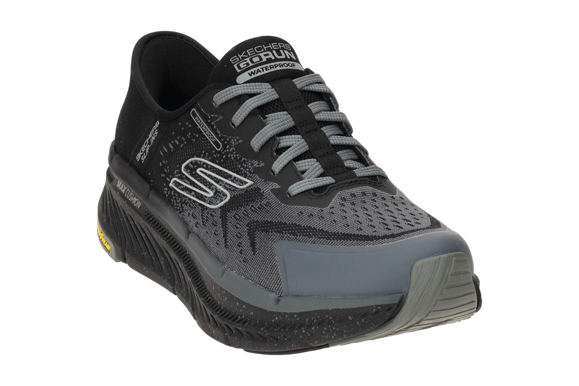 Skechers MAX CUSHIONING Premier Schuhe grau schwarz wasserdicht 3/7