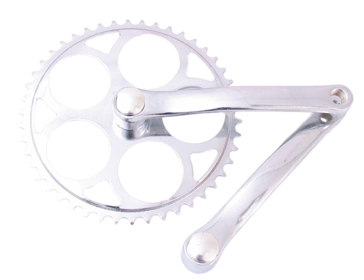 VINTY Pédalier Spieloos Pour Axe Carré 46T - Chrome