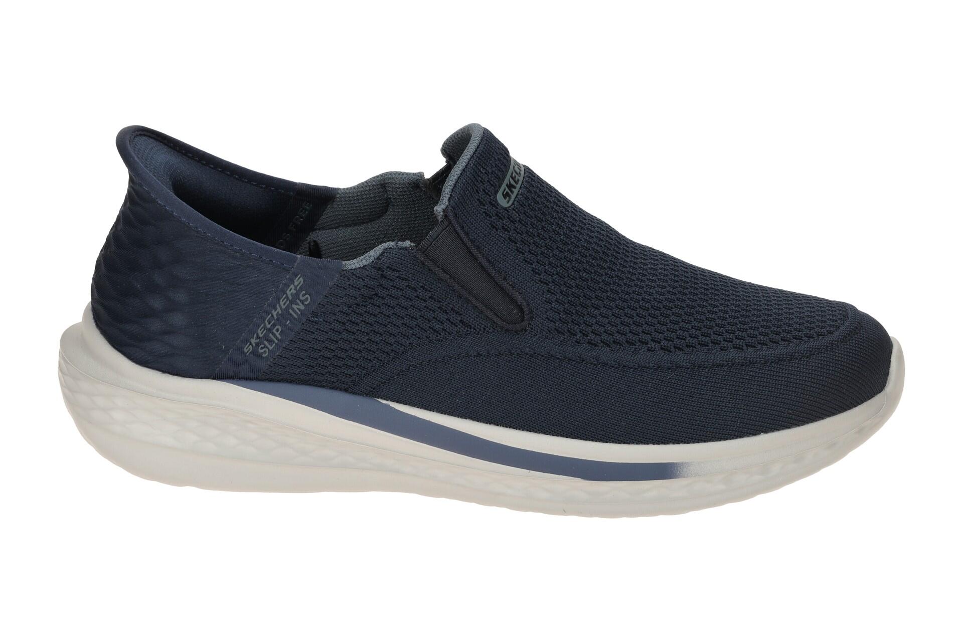 Skechers Slade Slipper Schuhe blau Slip-Ins 210811 2/7