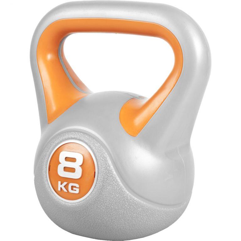 GORILLA SPORTS Kettlebell Gorilla Sports  Naranja/Gris Vinilo
