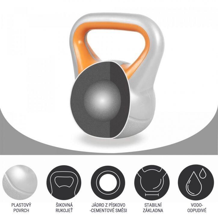 Gorilla Sports Kettlebell - Kunststof Trendy - 8 kg 4/7
