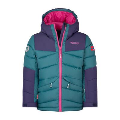 Mädchen Winterjacke Narvik PRO Dunkellila/Schwarz/Guave