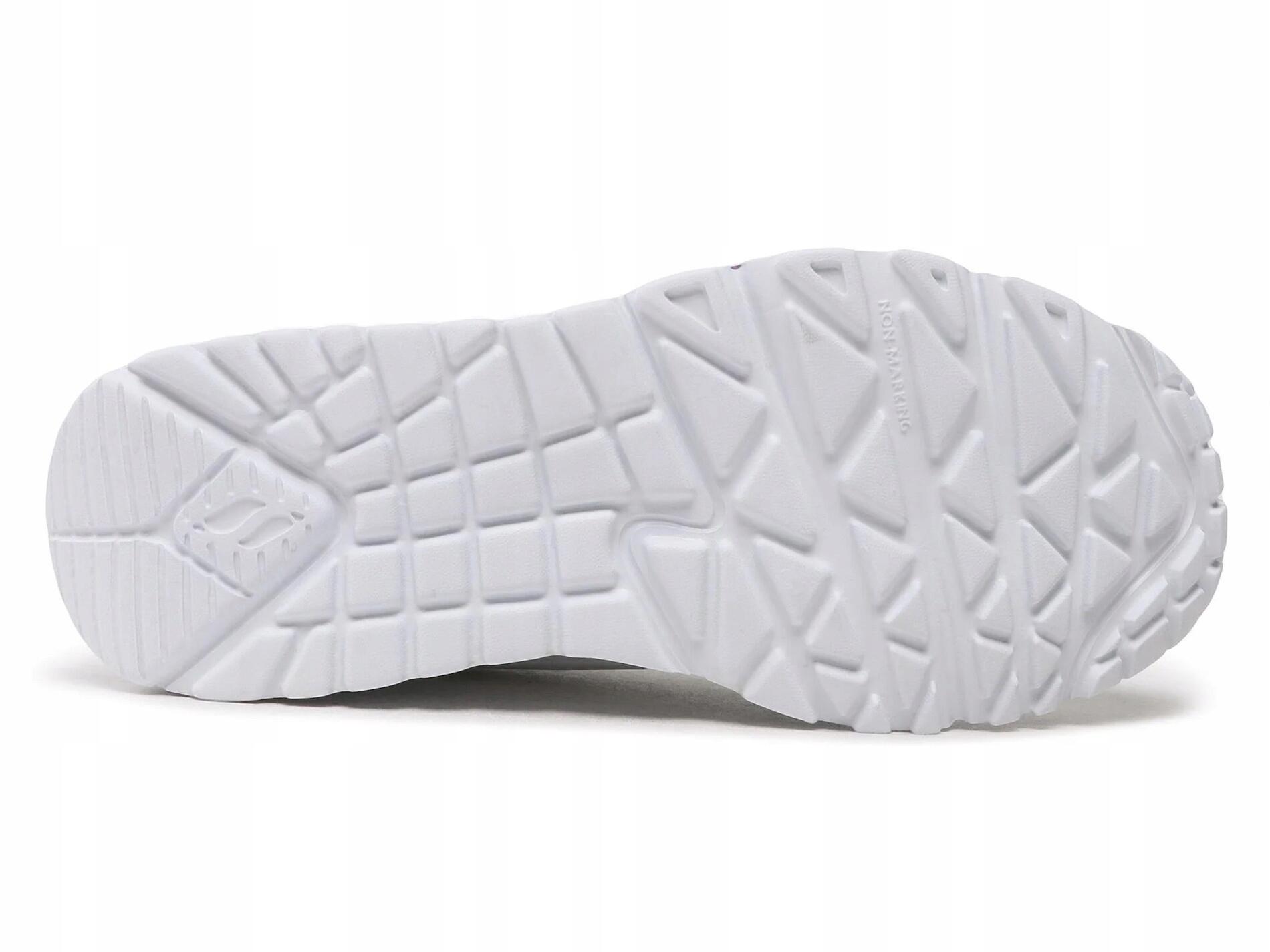 Buty damskie SKECHERS UNO LITE 314064L-WMLT białe w serca sportowe 38 5/6