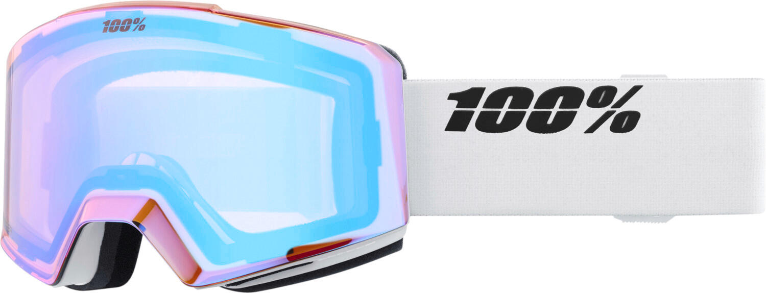 NORG HiPER Goggle White/Green - Mirror Green Lens 2/4