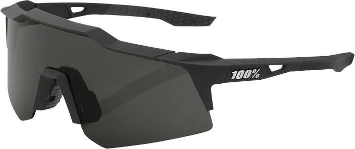 100% Occhiali Speedcraft XS Soft Tact Black-Smoke Lens