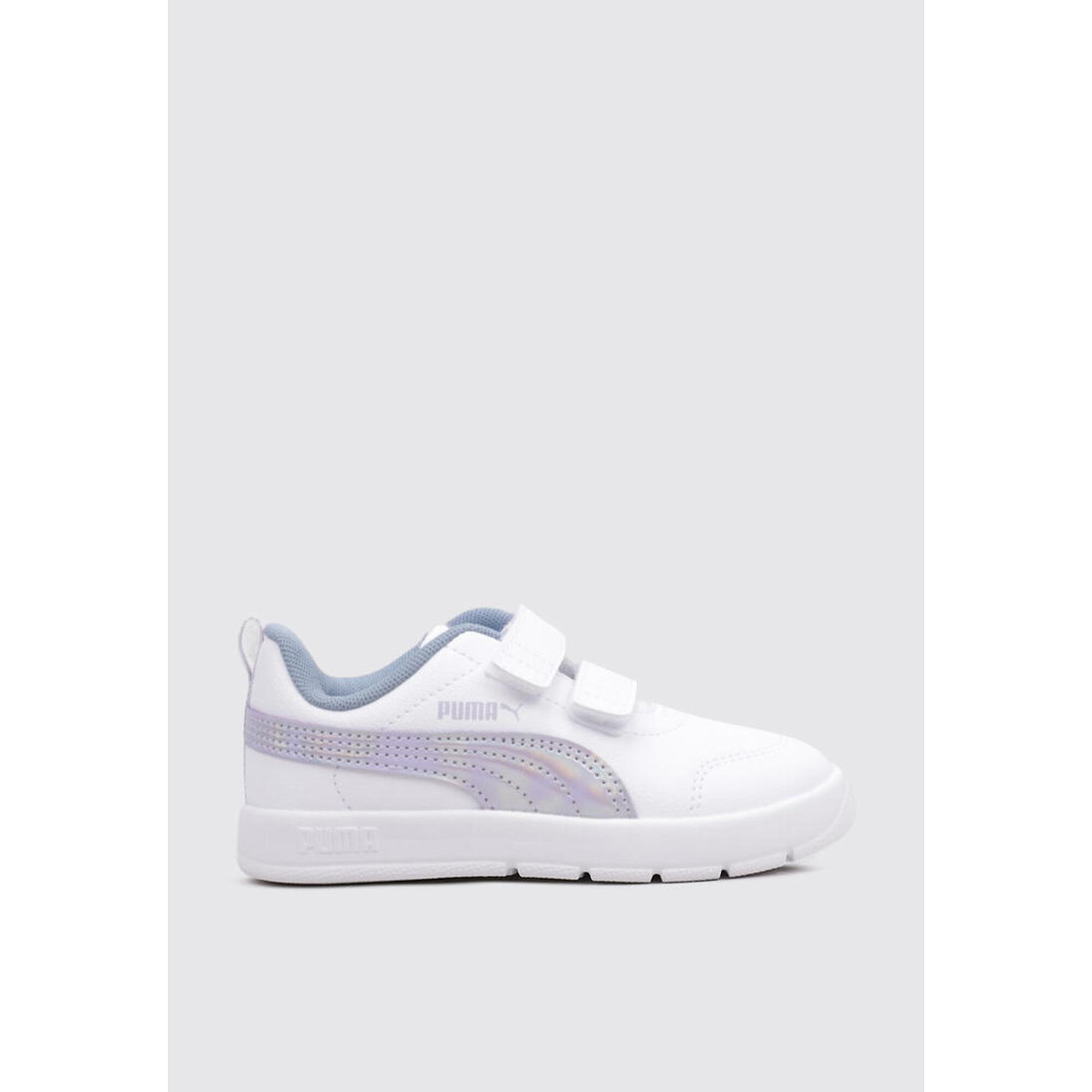 Puma - Chaussure De Randonnée Baskets Enfants Puma Courtflex V3 Ps  Blan - Baskets - Blanc|orange|rose|violet - 23 Cm - Decathlon