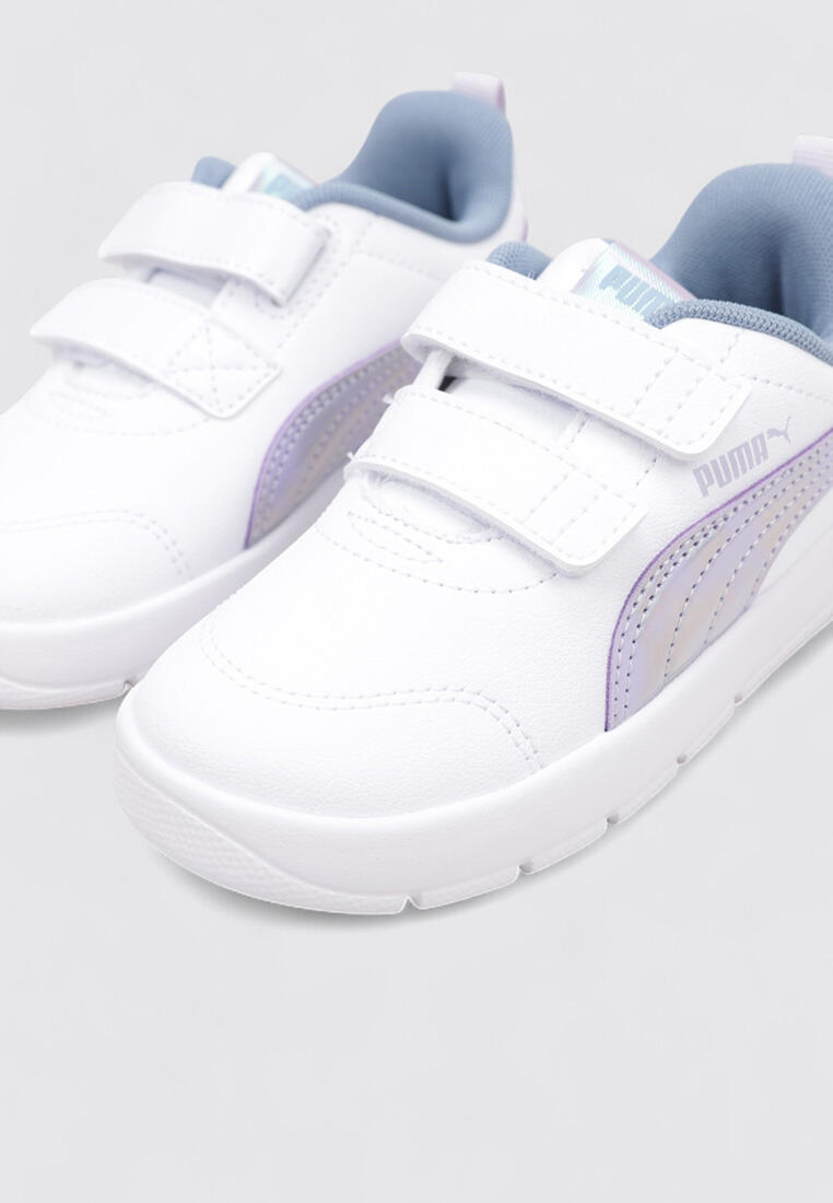 Chaussure de randonnée Baskets Enfants Puma COURTFLEX V3 PS  Blan 3/4