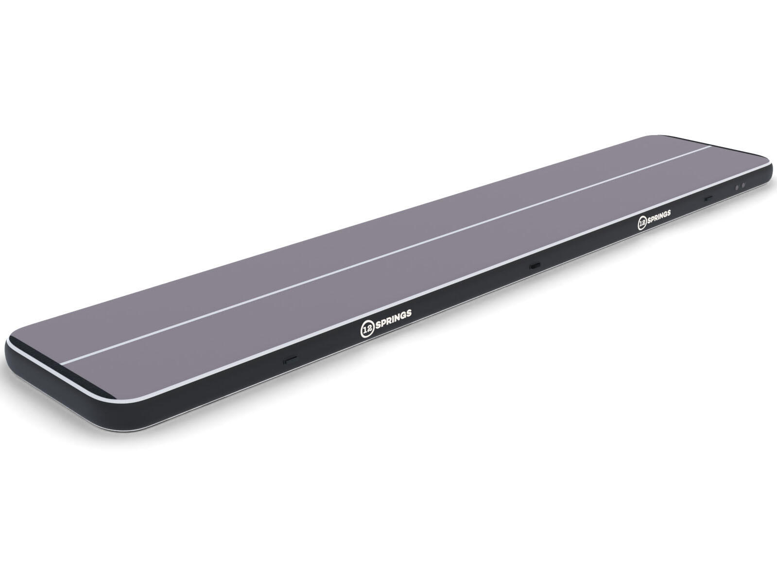 12SPRINGS Airtrack 12spring 1500x200x30 cm Pro Zwart/grijs