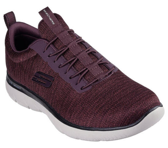 Skechers Summits - Sorenz 232697 BUBKBURG – Men's Black/Burgundy Sneakers 42