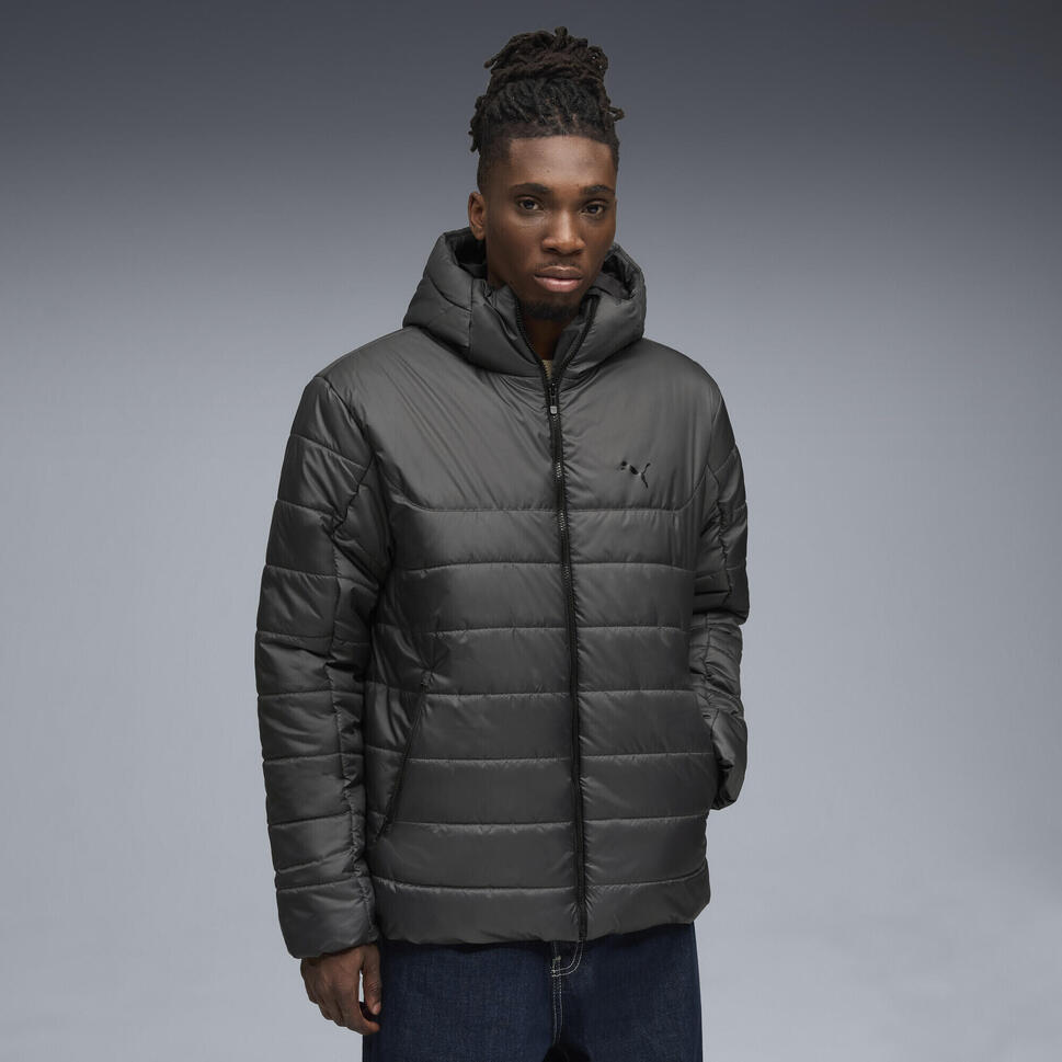 Męska kurtka wyściełana Essentials z kapturem PUMA Dusky Gray