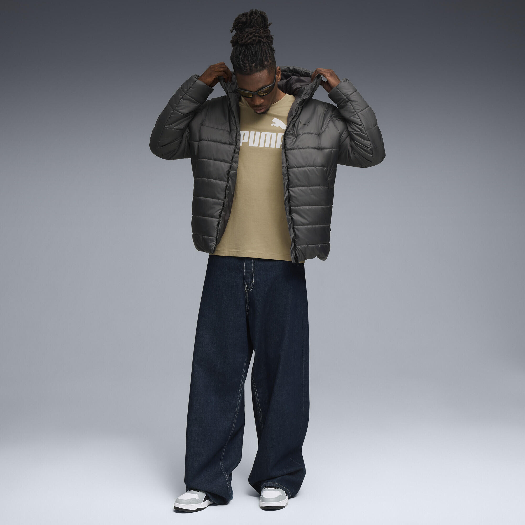 Giacca imbottita con cappuccio Essentials da uomo PUMA 4/5