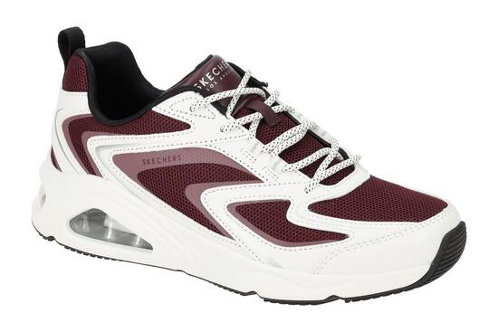 Skechers UNO Schuhe weiß rot Damen Sneakers 177424