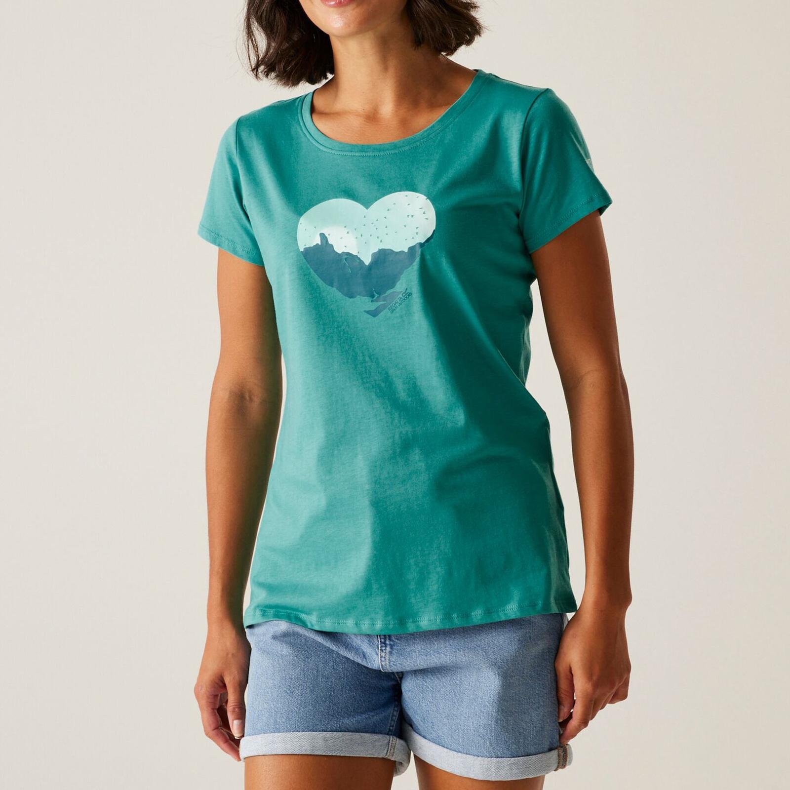 T-Shirt leicht, atmungsaktiv, UV-schützend Damen - Breezed V 3/5