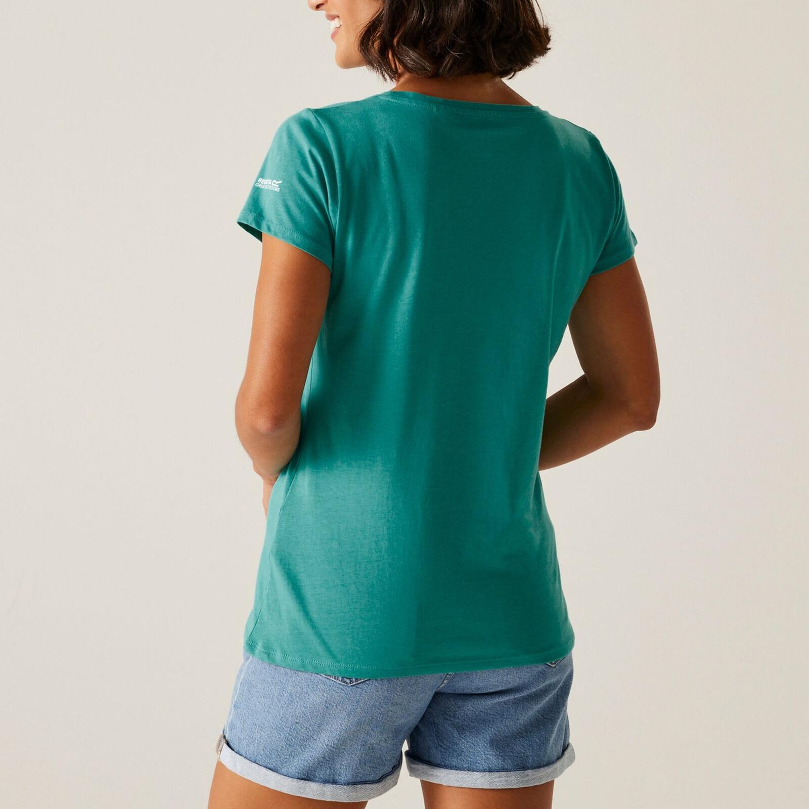 T-Shirt leicht, atmungsaktiv, UV-schützend Damen - Breezed V 4/5