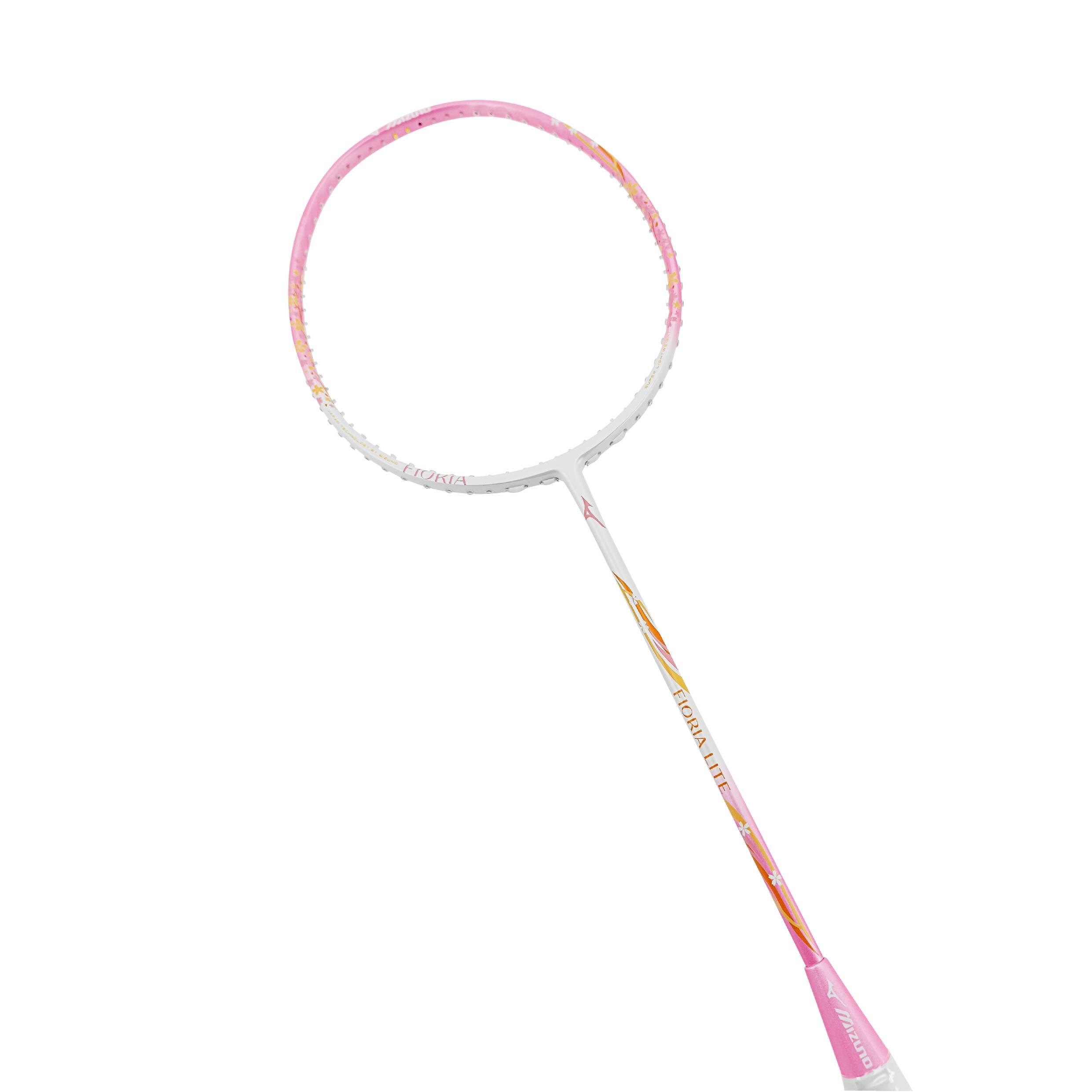 Mizuno Badminton Racket ホワイト/ピンク Badminton Racket Fioria Lite (Aurora Pink/Pearl White) (Unstrung)