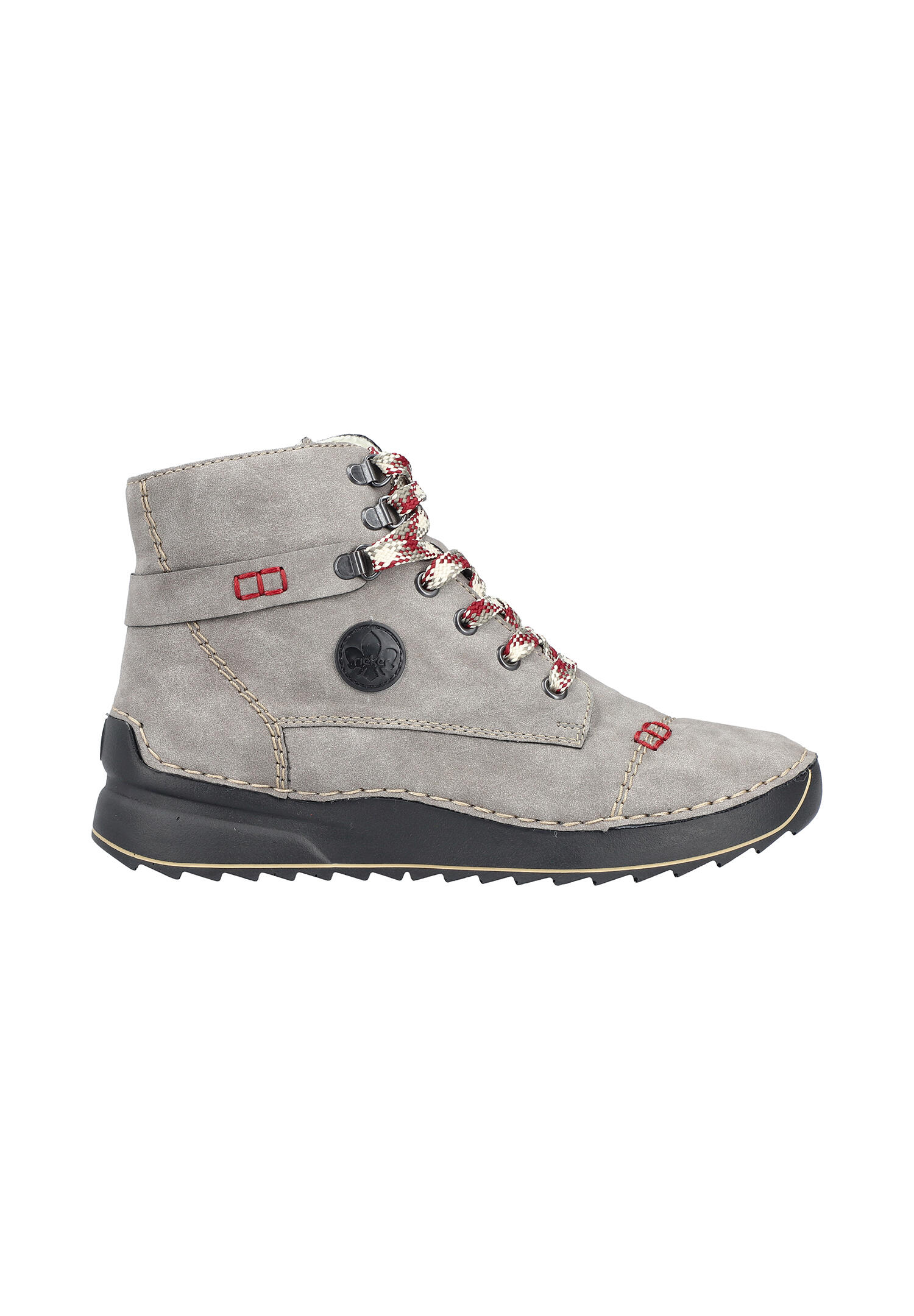 Rieker Damen Schnürstiefel Stiefelette Stiefel Warmfutter 51544-64 grau 2/6