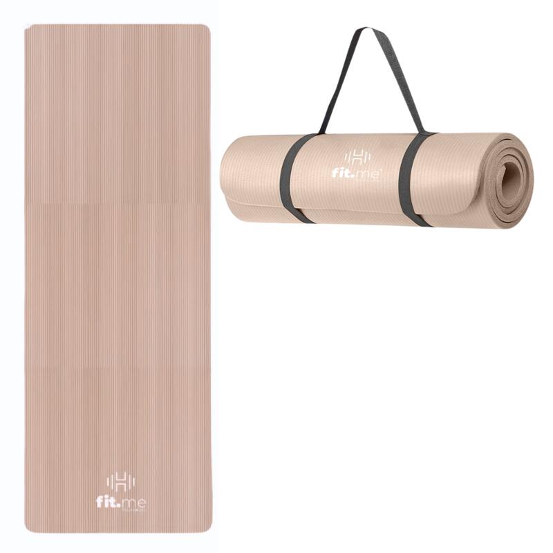 Mata do ćwiczeń i jogi NBR 1,5 cm z uchwytem Fit.me