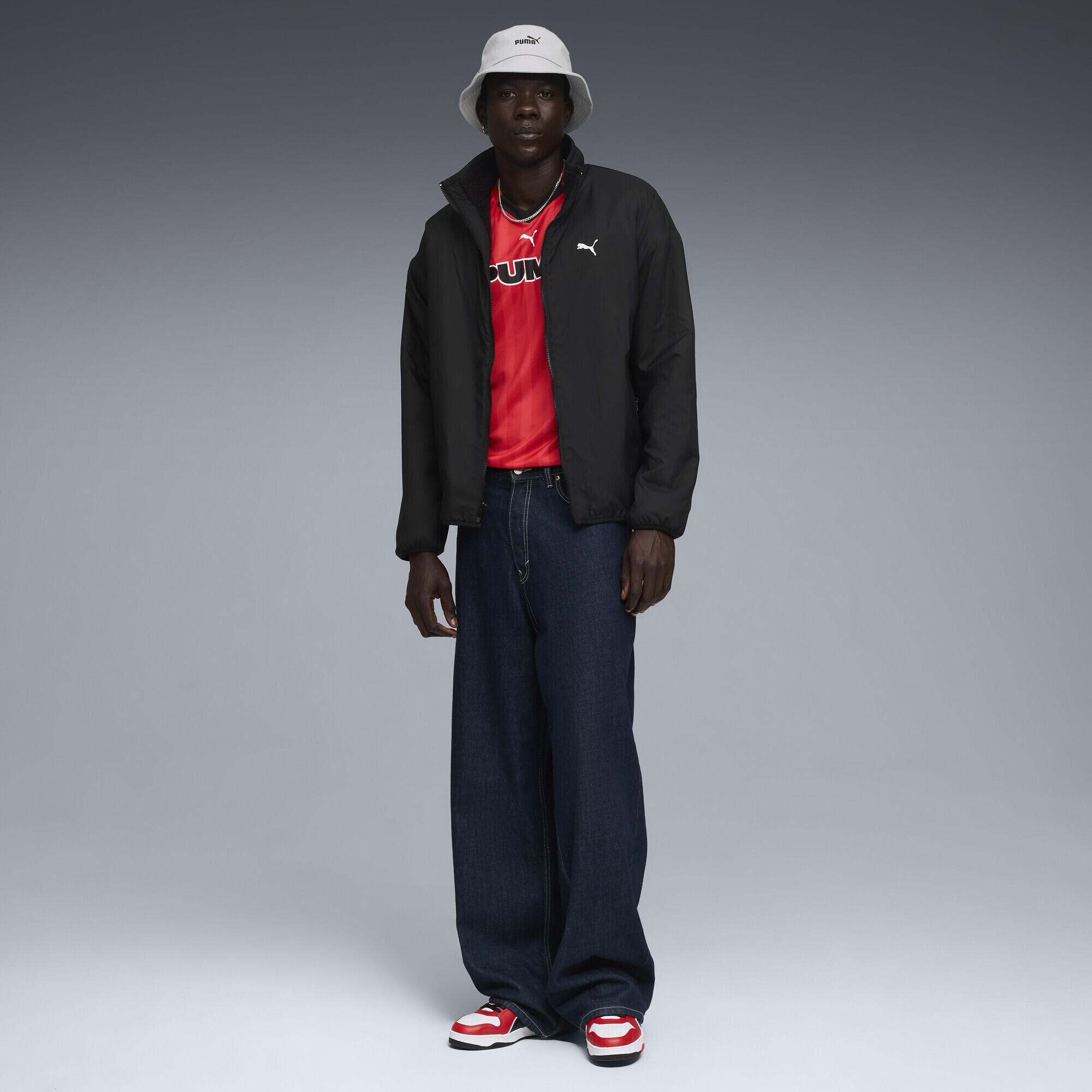 Giacca reversibile in sherpa da uomo PUMA 4/9