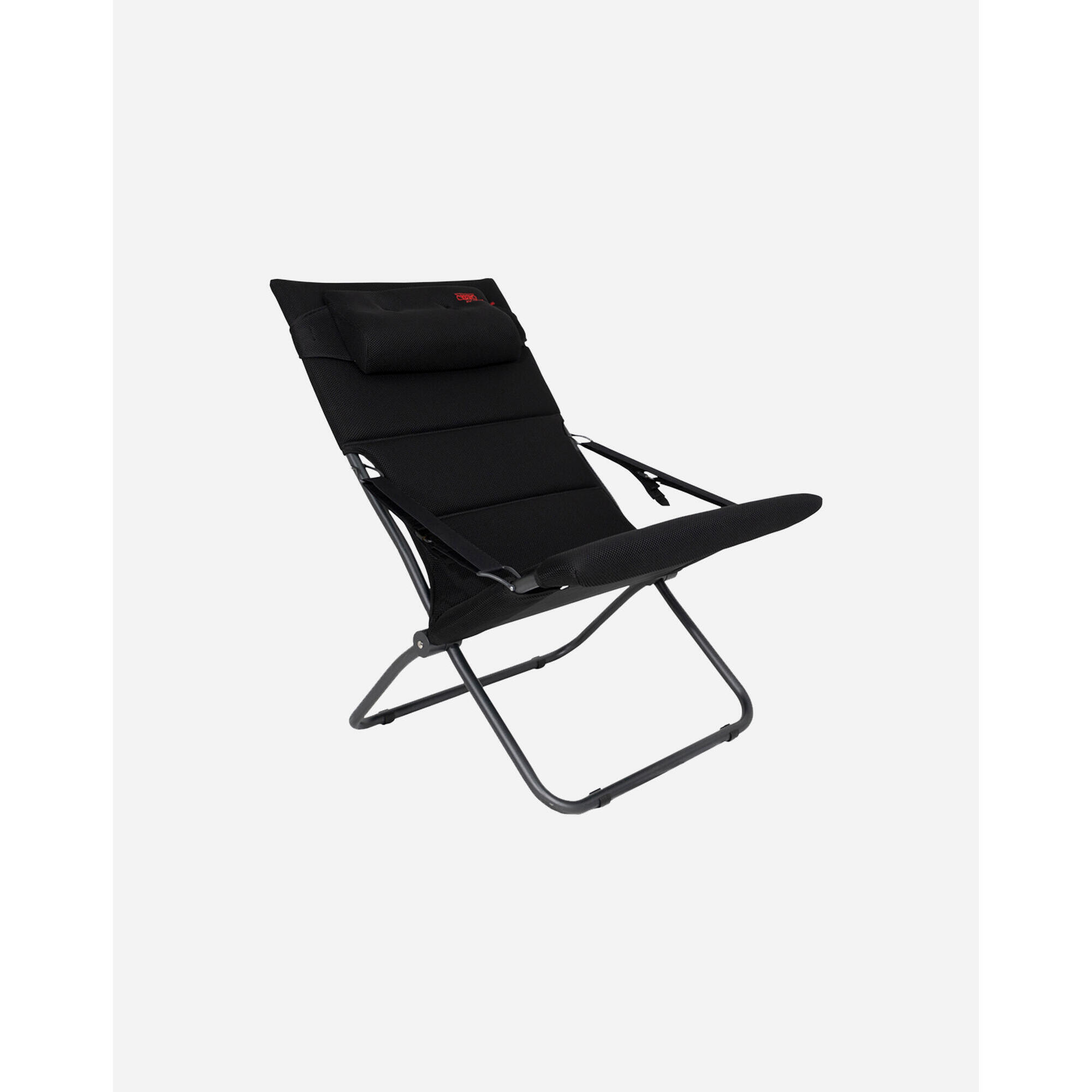 Crespo - Crespo - Lit Bain De Soleil - Ap/263 - Air-deluxe - Noir - Lit De Camps - Noir - Taille Unique - Decathlon