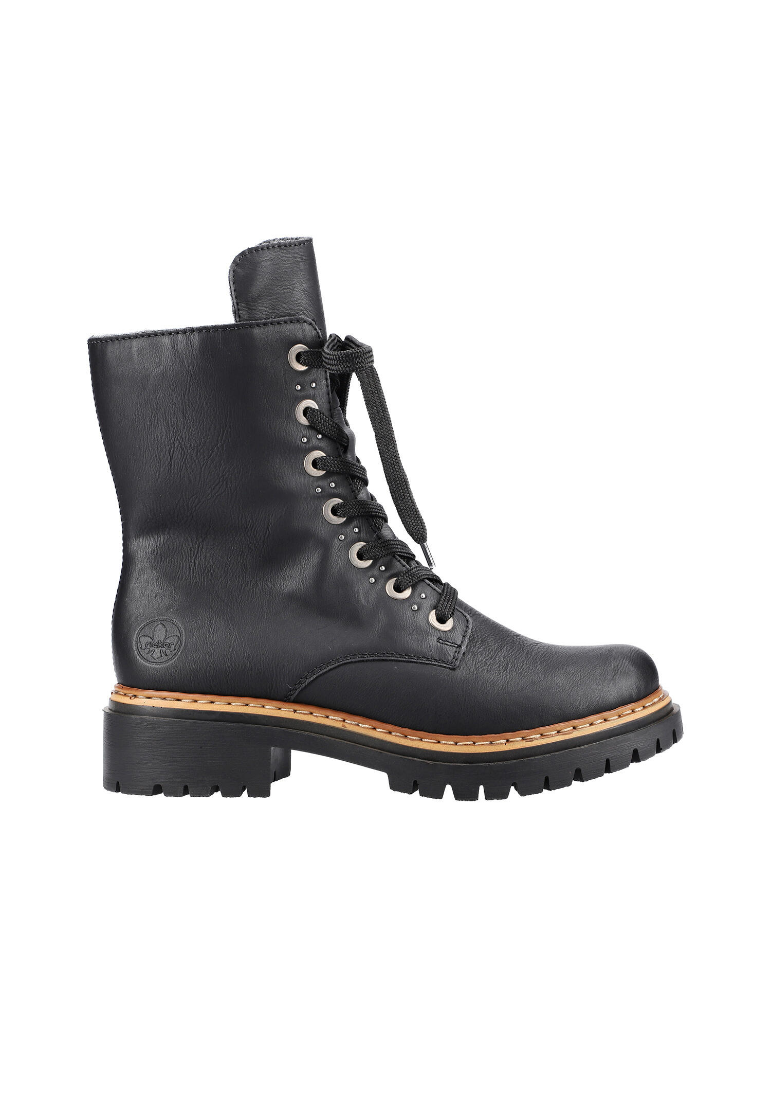 Rieker Damen Biker Boots Stiefelette Stiefel 72612-00 schwarz 3/7