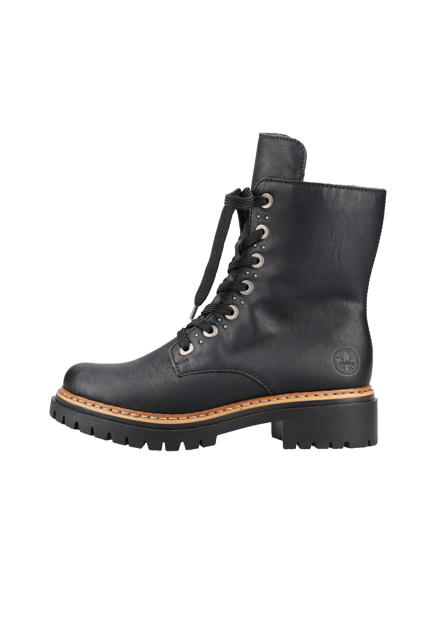 Rieker Damen Biker Boots Stiefelette Stiefel 72612-00 schwarz 2/7