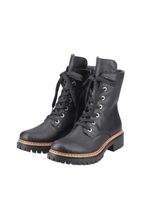 Rieker Damen Biker Boots Stiefelette Stiefel 72612-00 schwarz