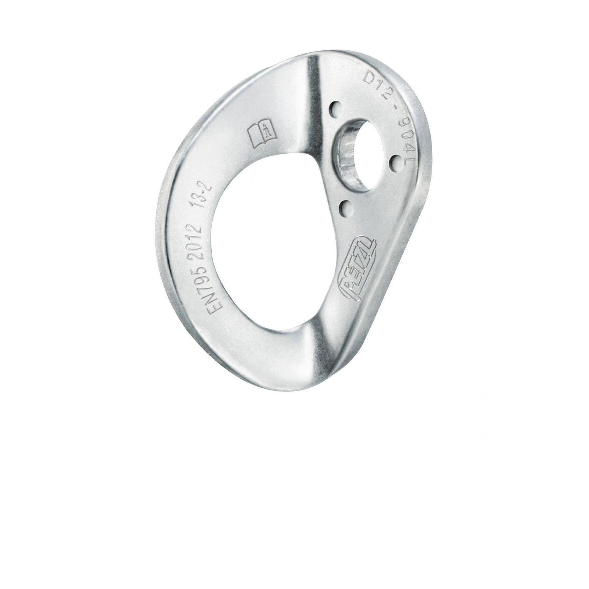 Petzl - Plaquette D'Ancrage Petzl Coeur Steel Acier Pour Goujons 12 Mm Pack 20 - Mousqueton - Gris - 10 Mm - Decathlon