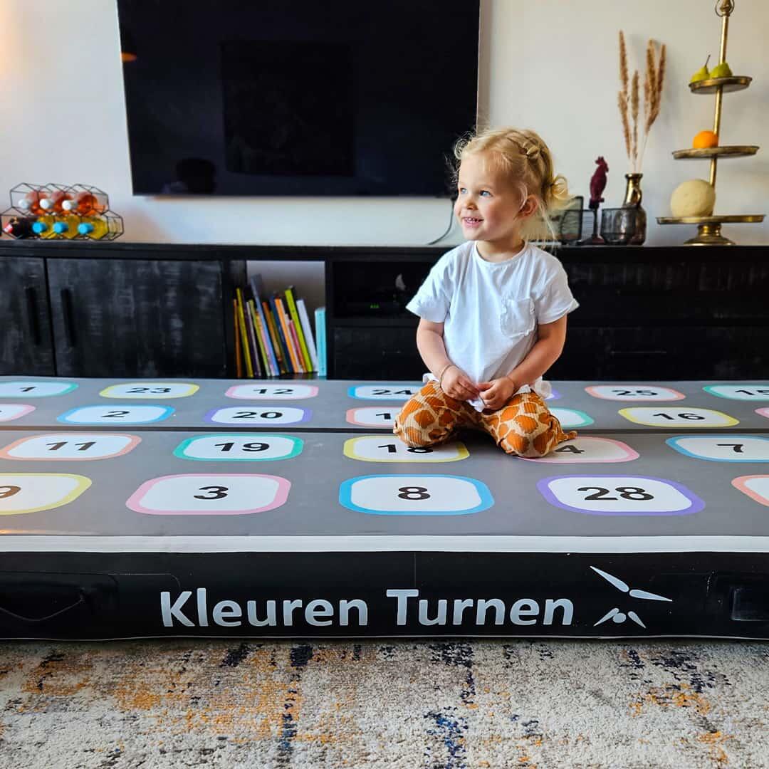 Airtrack 12spring 250x150x15 cm Comfort Kleuren Turnen Playtrack 3/5