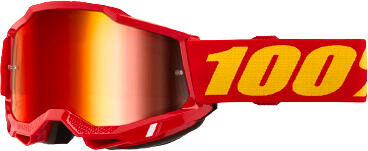 100% ACCURI 2 Goggle Red - Mirror Red Lens