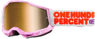 100% Accuri 2 Goggle Hundreds - Mirror True Gold Lens