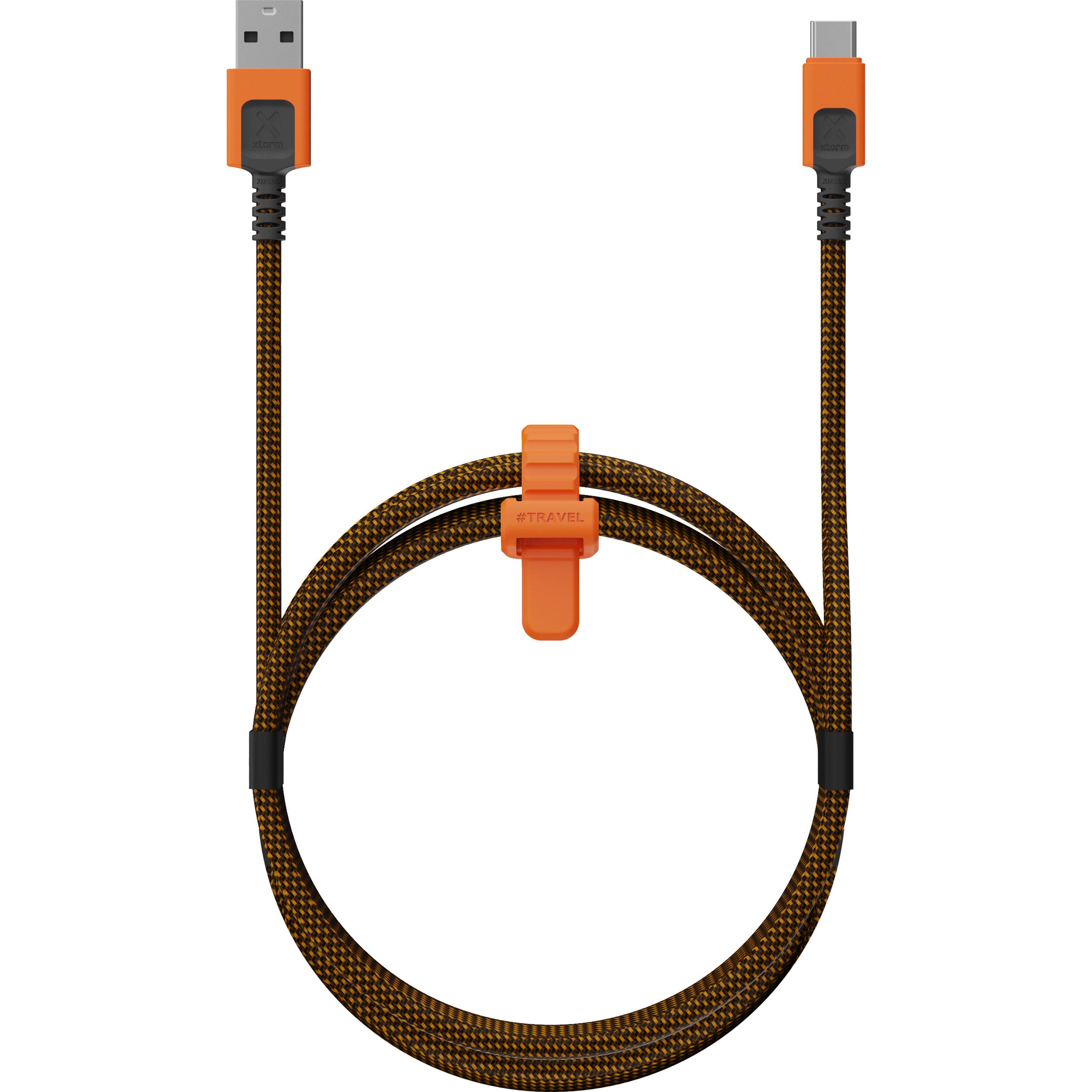 Xtorm Xtreme USB auf USB-C Kabel - 1,5 Meter - USB-C Kabel - Schwarz/Orange 2/6