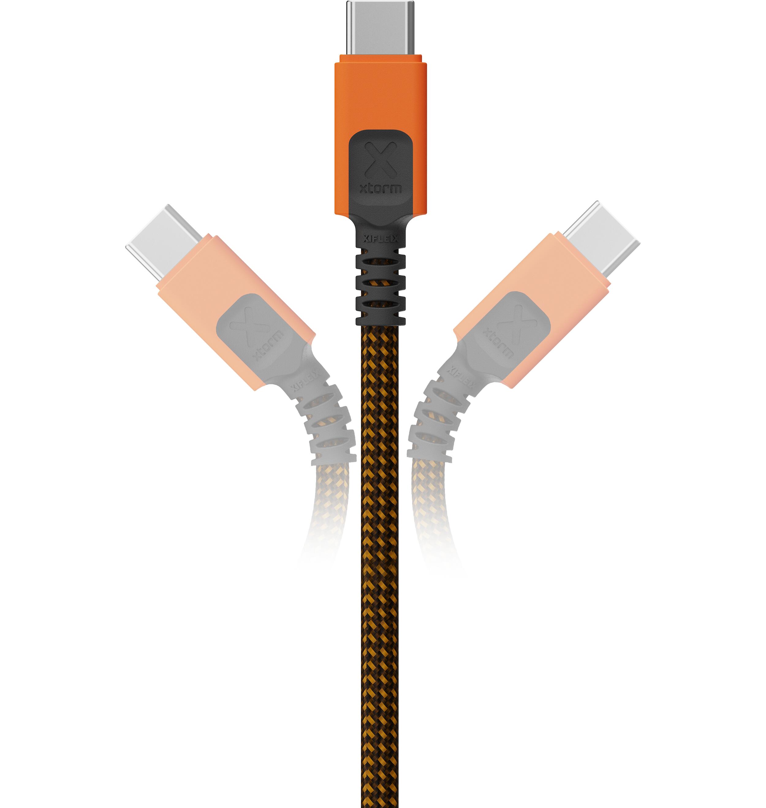 Xtorm Xtreme USB auf USB-C Kabel - 1,5 Meter - USB-C Kabel - Schwarz/Orange 4/6
