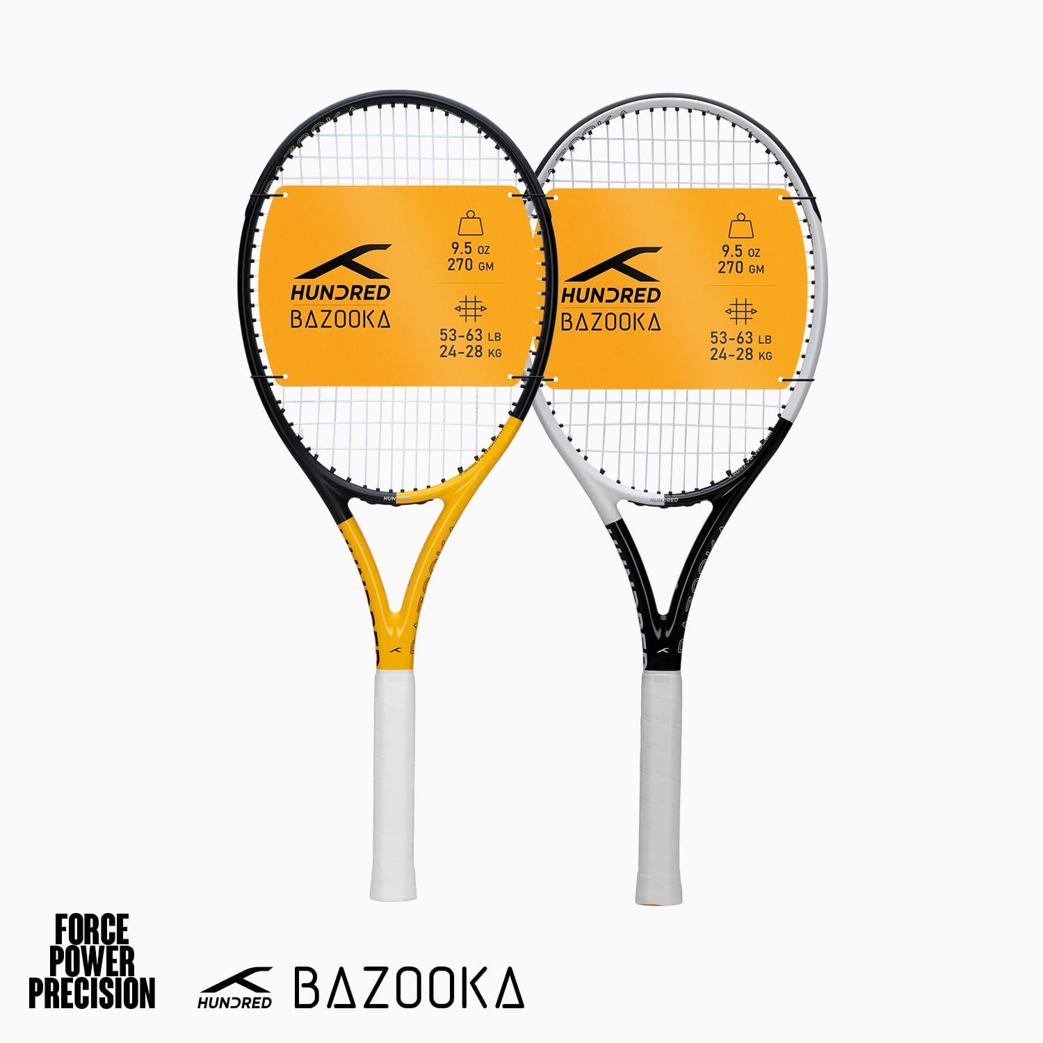 Tennisracket Hundred Bazooka 270g|Housse|Grip 2|Weiß/Schwarz 7/7