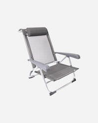 Bo-Camp - Chaise de plage - Saint-Tropez - Aluminium - Gris