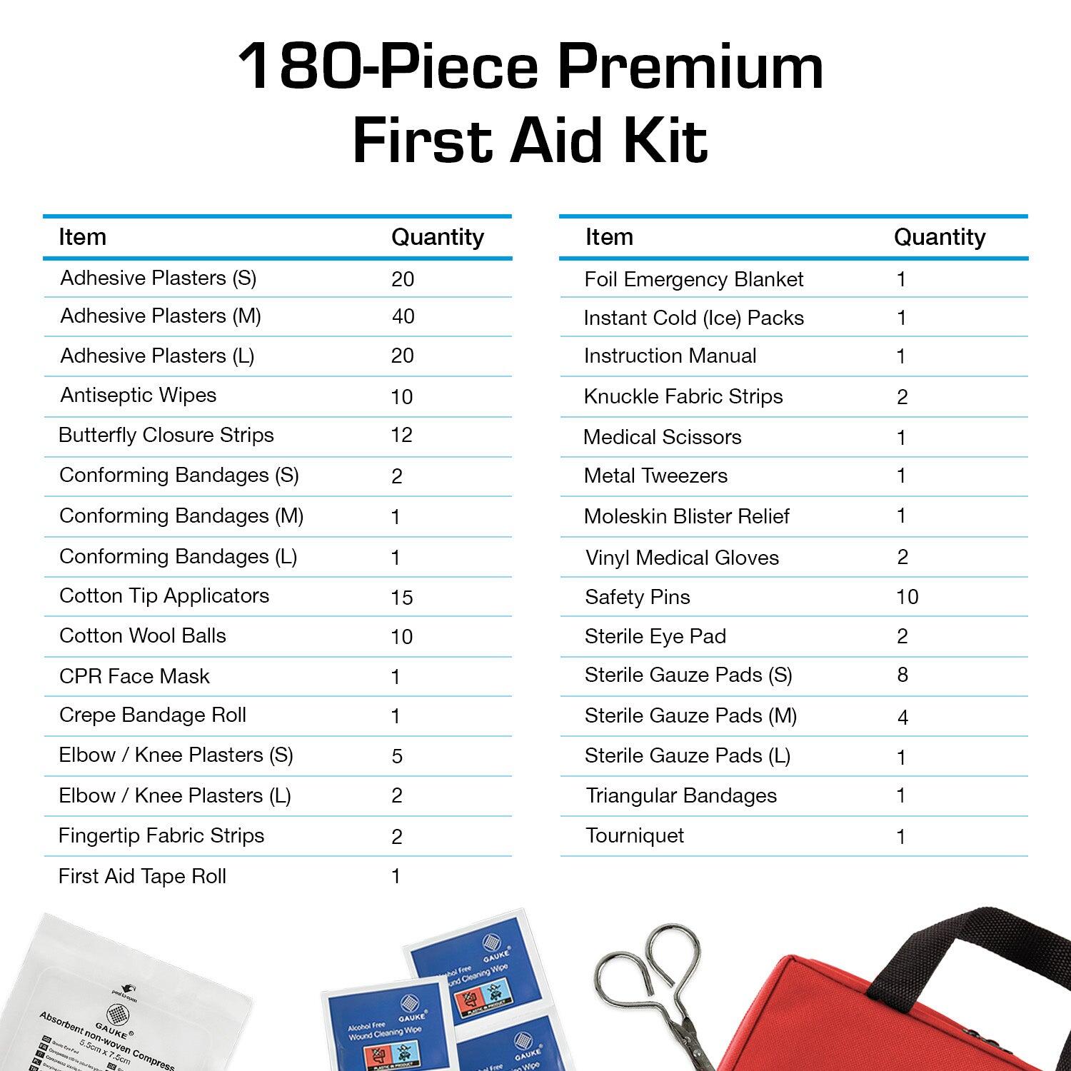 Premium EHBO-set met 180 onderdelen 4/7