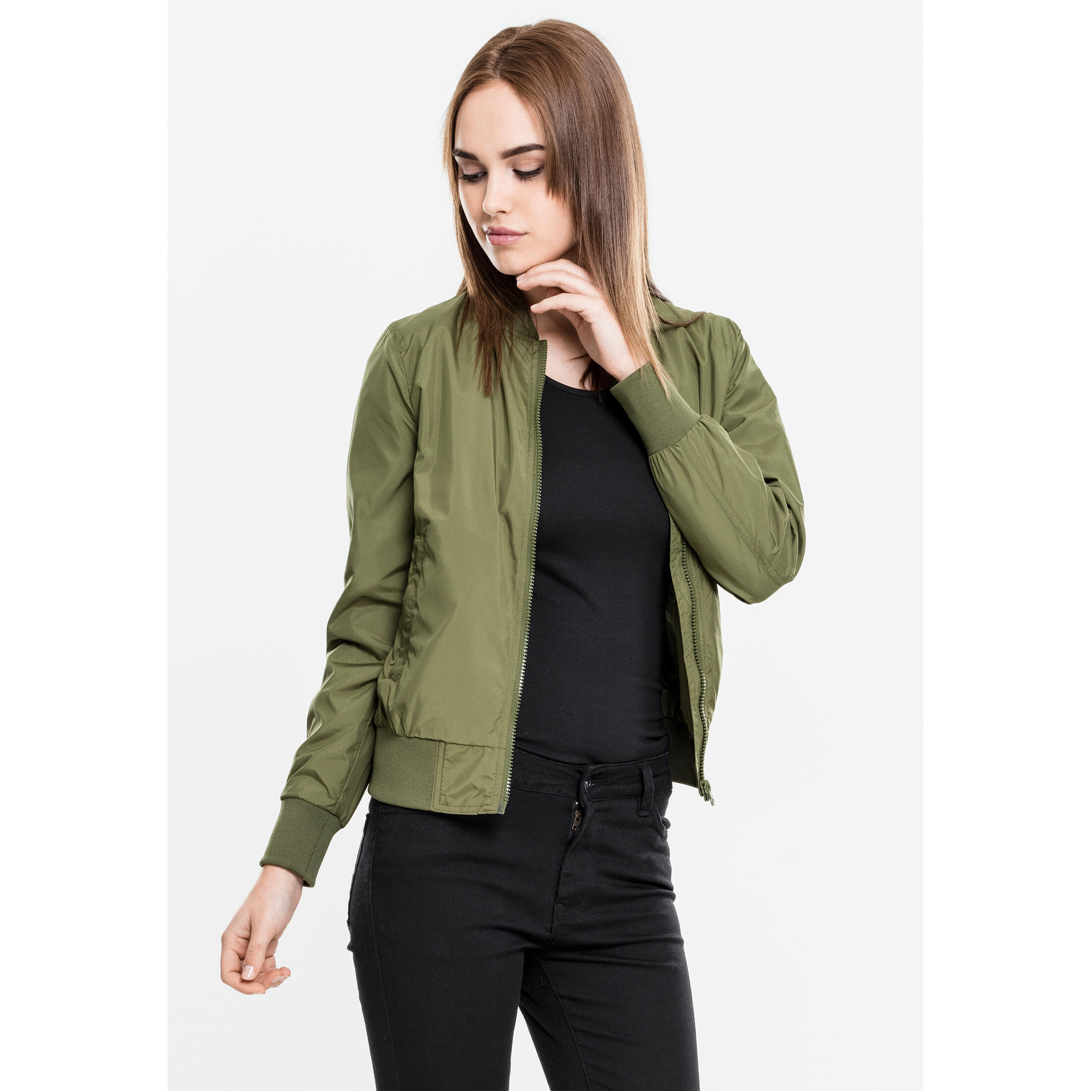 Urban Classics - Parka Femme Urban Classic Bomber Light - Blouson - Vert - Decathlon