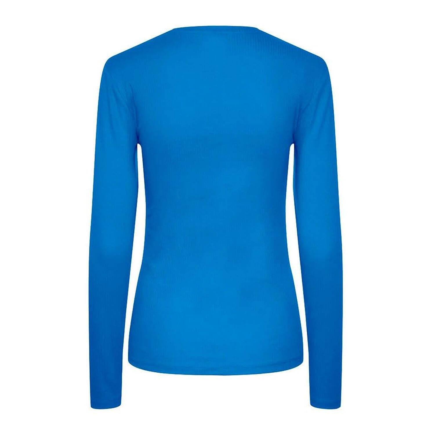 Womens/Ladies Long Sleeve Performance TShirt (Sapphire) 2/2