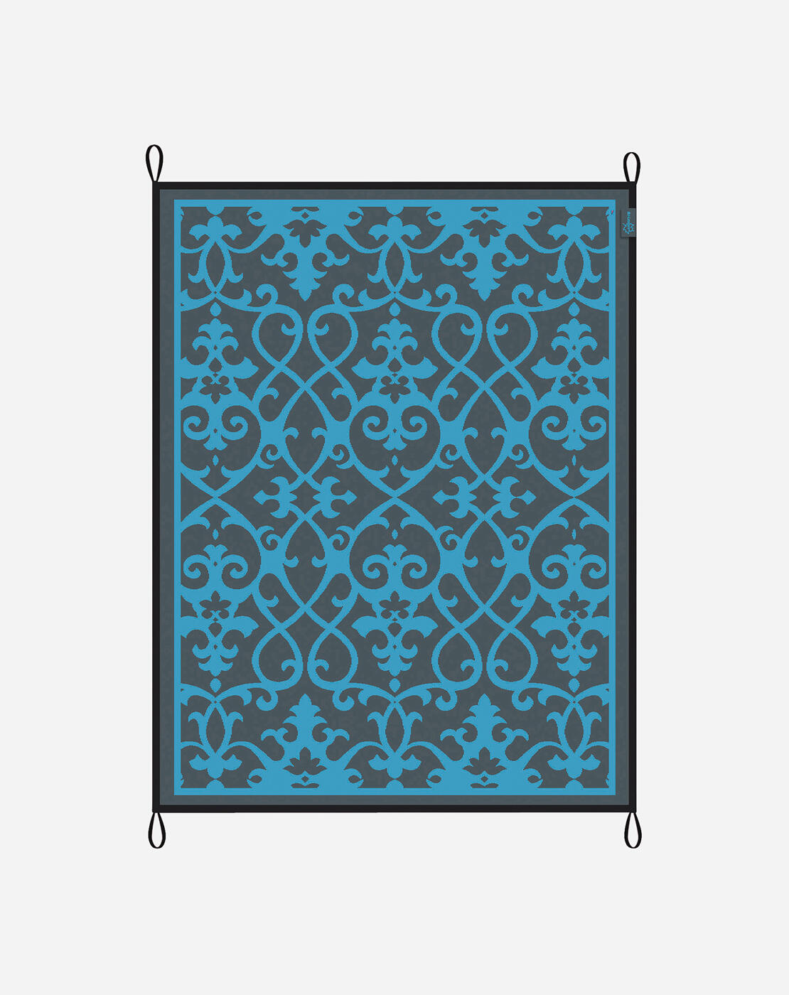 Tapis Détente - Oriental - Polypropylène - Azur - M 2/7